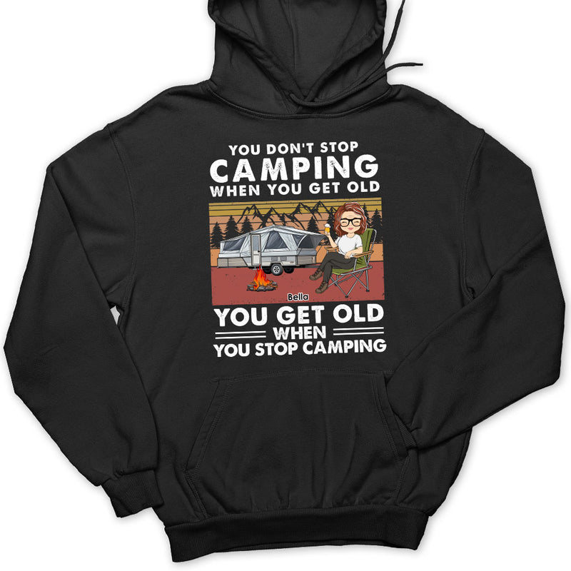 Dont Stop Camping - Personalized Custom Hoodie
