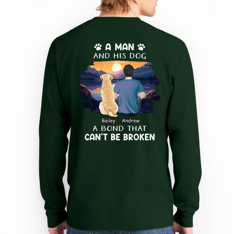 Man With Pets - Personalized Custom Long Sleeve T-shirt