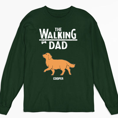 Walking Dad Mom - Personalized Custom Long Sleeve T-shirt