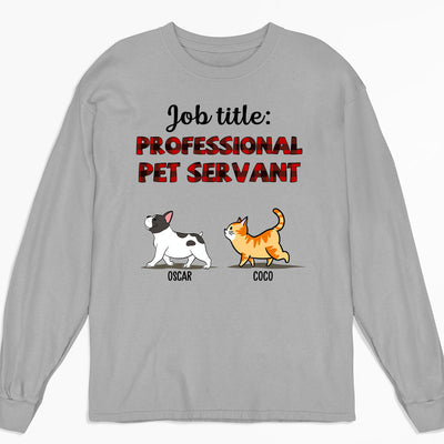 Professional Pet Servant - Personalized Custom Long Sleeve T-shirt