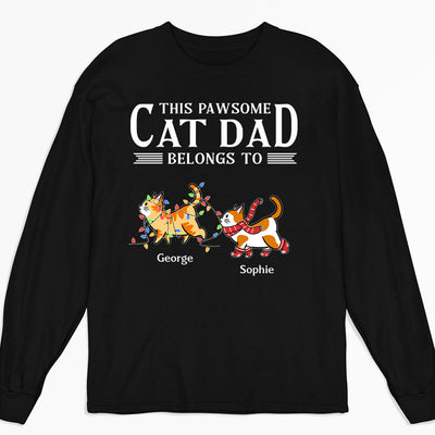 This Pawsome Dad - Personalized Custom Long Sleeve T-shirt