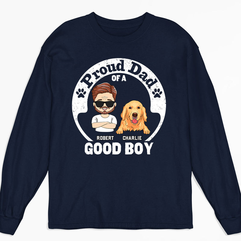 Dad Of Good Kids - Personalized Custom Long Sleeve T-shirt