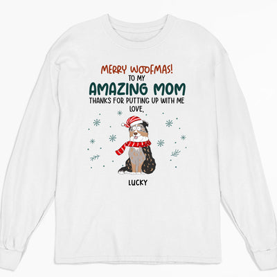 Funny Woofmas - Personalized Custom Long Sleeve T-shirt