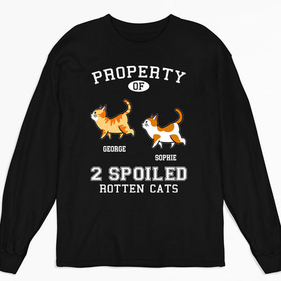 Property Of Rotten Cats - Personalized Custom Long Sleeve T-shirt