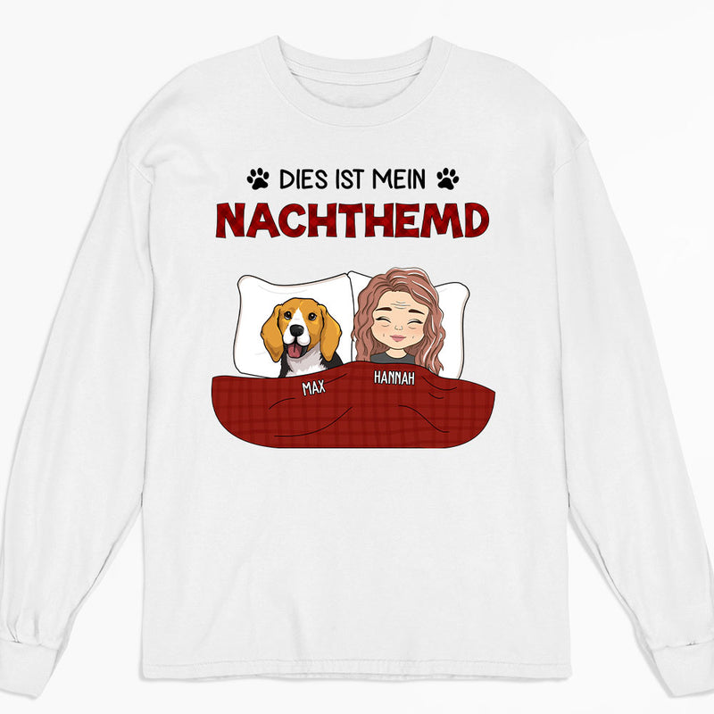 Nachthemd - Personalisiertes Langarm T-Shirt