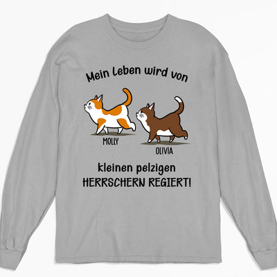 Mein Leben wird von - Personalisiertes Langarm T-Shirt