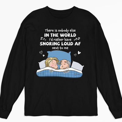 Snoring Af - Personalized Custom Long Sleeve T-shirt