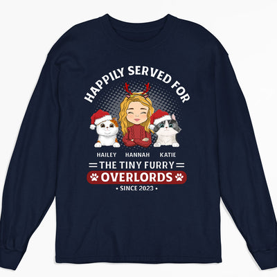 Happily Served For - Personalized Custom Long Sleeve T-shirt