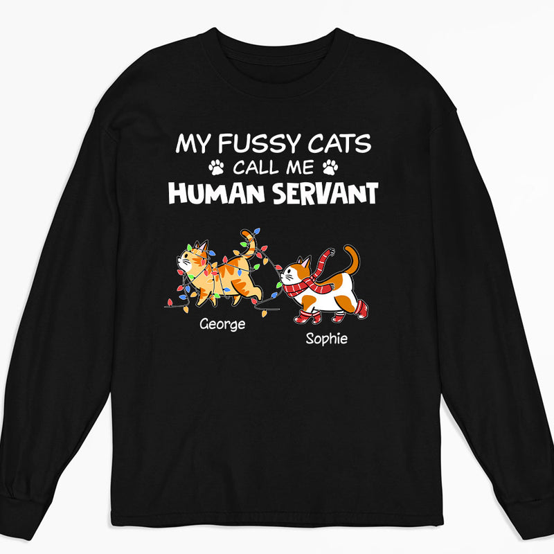 My Fussy Cat - Personalized Custom Long Sleeve T-shirt