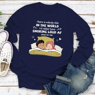 Snoring Af - Personalized Custom Long Sleeve T-shirt