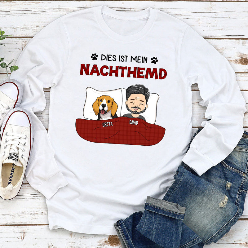 Nachthemd 2 - Personalisiertes Langarm T-Shirt