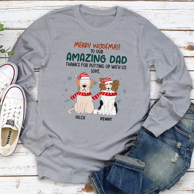 Funny Woofmas - Personalized Custom Long Sleeve T-shirt