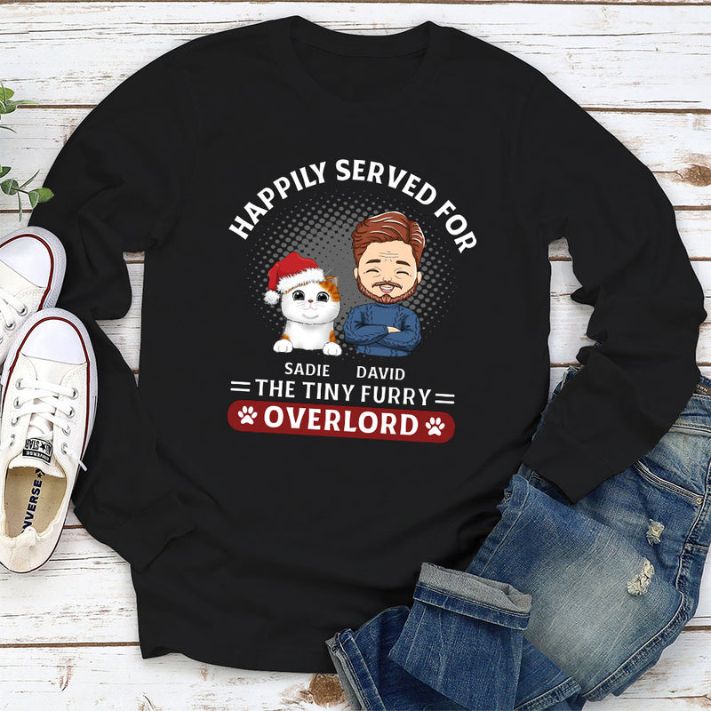 Happily Served For - Personalized Custom Long Sleeve T-shirt