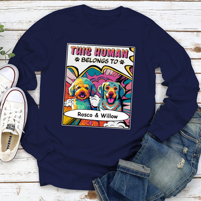 Pop Art This Human - Personalized Custom Long Sleeve T-shirt