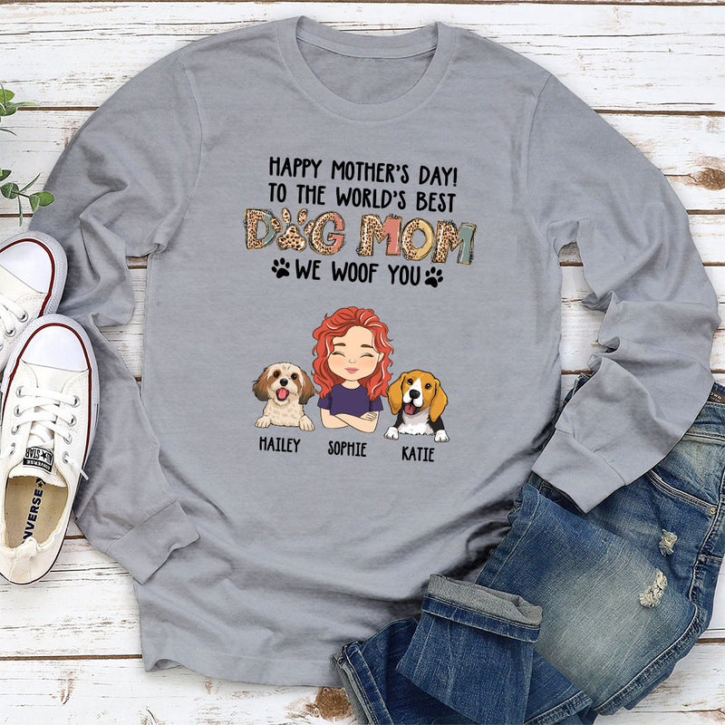 To The Best Mom - Personalized Custom Long Sleeve T-shirt