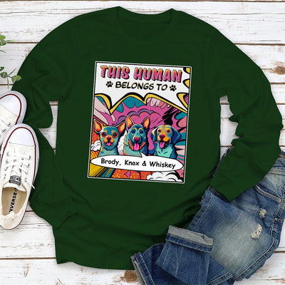 Pop Art This Human - Personalized Custom Long Sleeve T-shirt