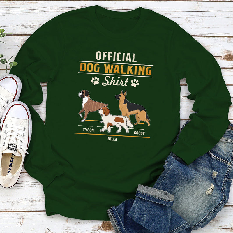 Official Walking Shirt - Personalized Custom Long Sleeve T-shirt