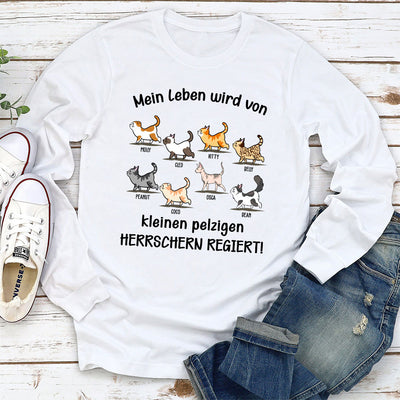 Mein Leben wird von - Personalisiertes Langarm T-Shirt