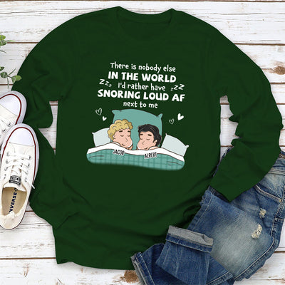 Snoring Af - Personalized Custom Long Sleeve T-shirt