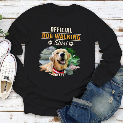 Official Walking Shirt - Personalized Custom Long Sleeve T-shirt