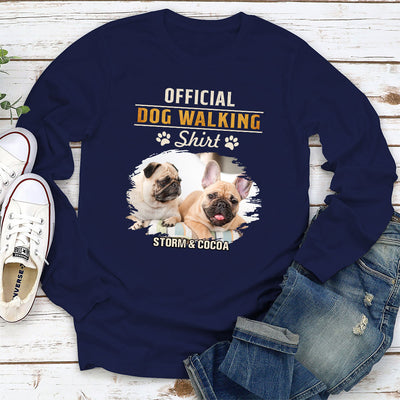 Official Walking Shirt - Personalized Custom Long Sleeve T-shirt