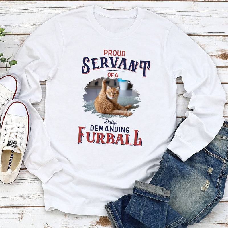 Demanding Furball - Personalized Custom Long Sleeve T-shirt