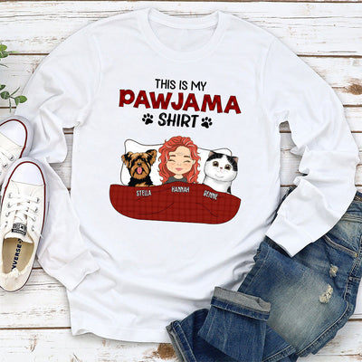 Pajama Shirt - Personalized Custom Long Sleeve T-shirt