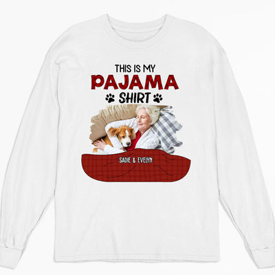 Pajama Shirt Version 3 Photo - Personalized Custom Long Sleeve T-shirt