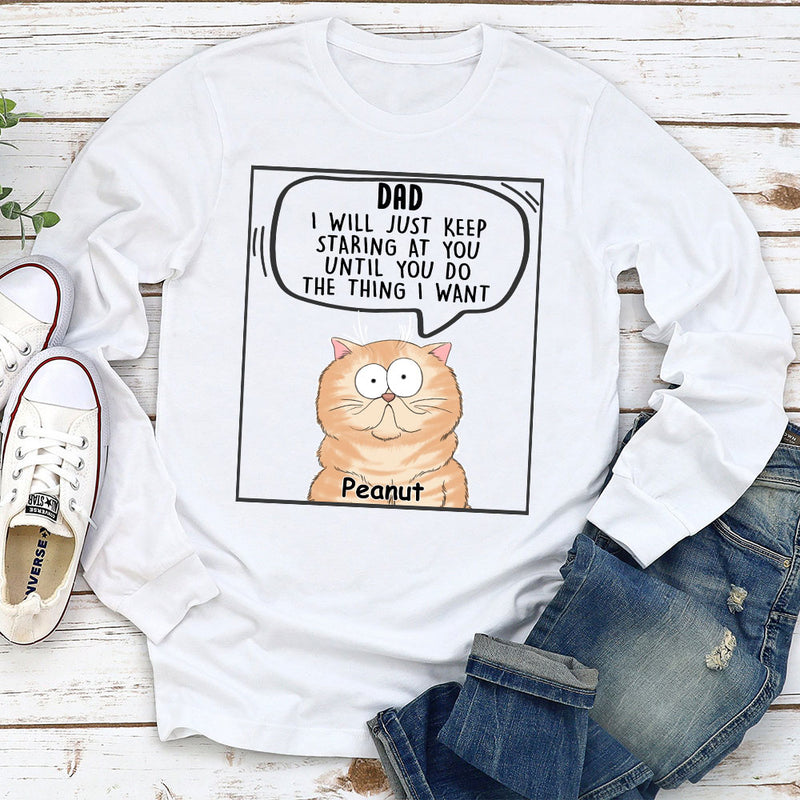 Cats Will Just - Personalized Custom Long Sleeve T-shirt