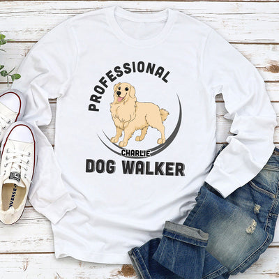 The Dog Walker - Personalized Custom Long Sleeve T-shirt