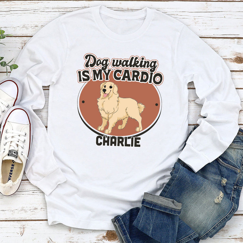 Walk With Dog - Personalized Custom Long Sleeve T-shirt