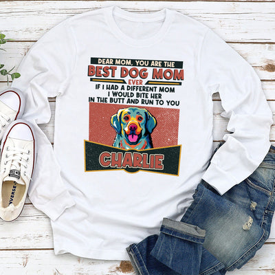 Best Dog Ever PopArt - Personalized Custom Long Sleeve T-shirt