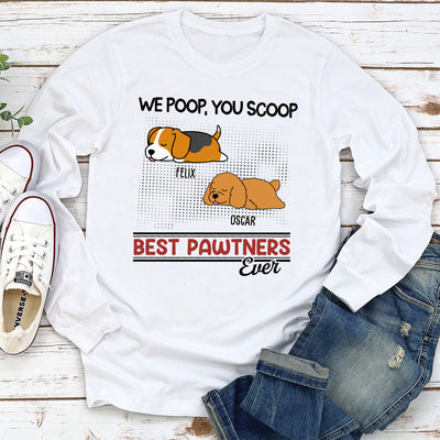 Best Pawtners Ever - Personalized Custom Long Sleeve T-shirt