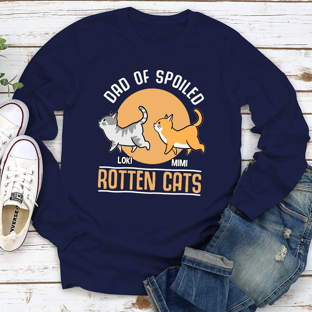 Spoiled Cats - Personalized Custom Long Sleeve T-shirt