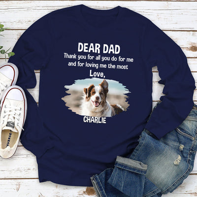 Mom Thanks For Your Love - Personalized Custom Long Sleeve T-shirt