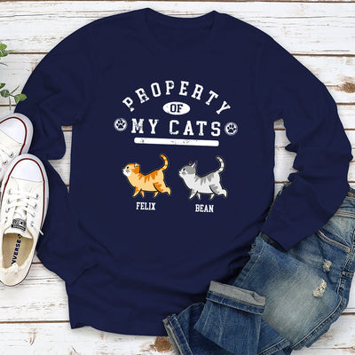 Cat Property - Personalized Custom Long Sleeve T-shirt