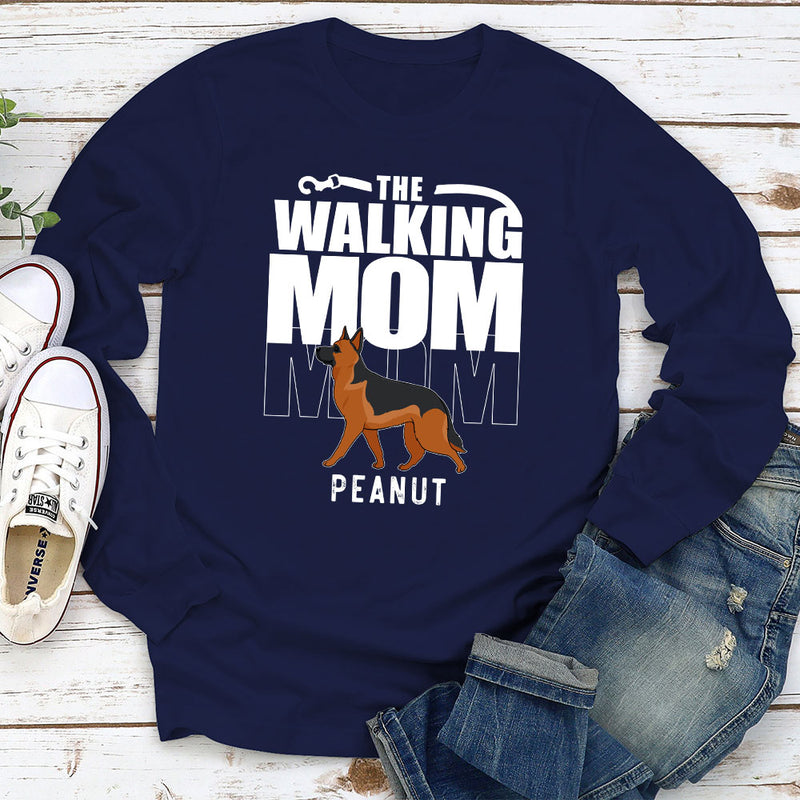 Walking Dad/Mom - Personalized Custom Long Sleeve T-shirt