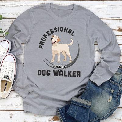 The Dog Walker - Personalized Custom Long Sleeve T-shirt