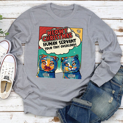 Merry Xmas Human Servant - Personalized Custom Long Sleeve T-shirt