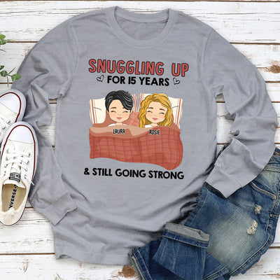 Snuggling Up - Personalized Custom Long Sleeve T-shirt
