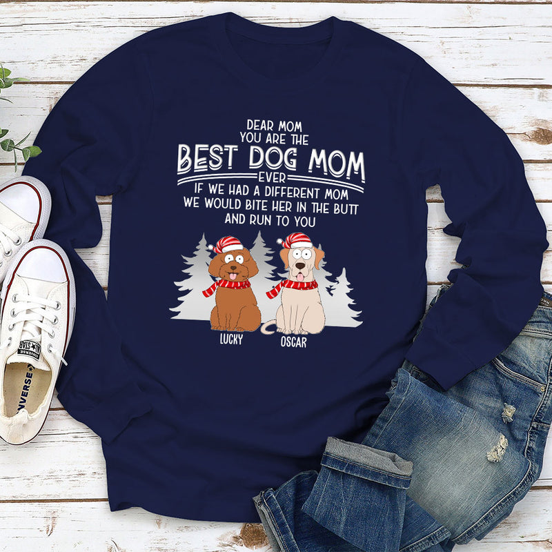 You Are The Best Dog Dad - Personalized Custom Long Sleeve T-shirt