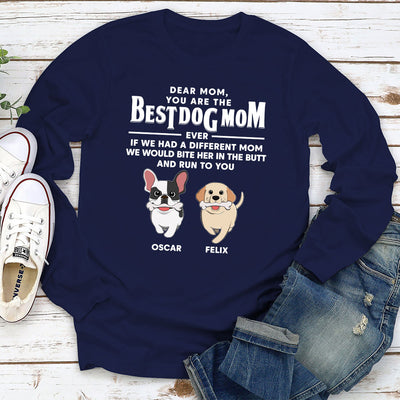 Run To My Dog Dad - Personalized Custom Long Sleeve T-shirt