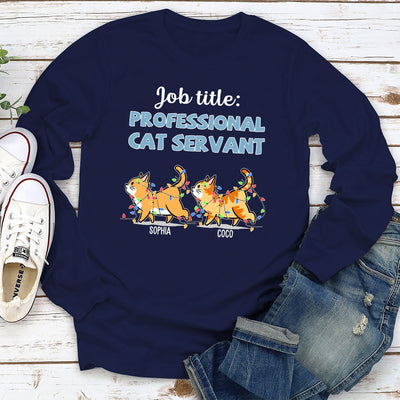 Professional Cat Servant 2 - Personalized Custom Long Sleeve T-shirt