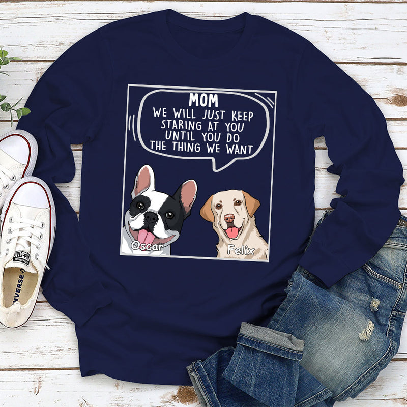 Dogs Will Just 2 - Personalized Custom Long Sleeve T-shirt