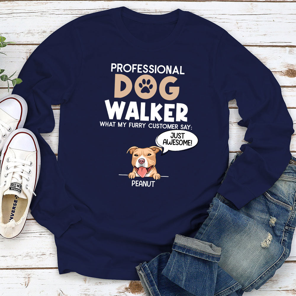 My Furry Customer - Personalized Custom Long Sleeve T-shirt 