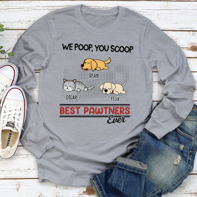 Best Pawtners Ever - Personalized Custom Long Sleeve T-shirt