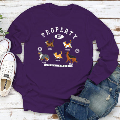 Pet Property - Personalized Custom Long Sleeve T-shirt