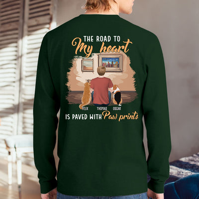 My Paw Prints - Personalized Custom Long Sleeve T-shirt