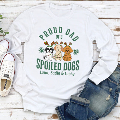 Proud Mom Of Simple Dog - Personalized Custom Long Sleeve T-shirt