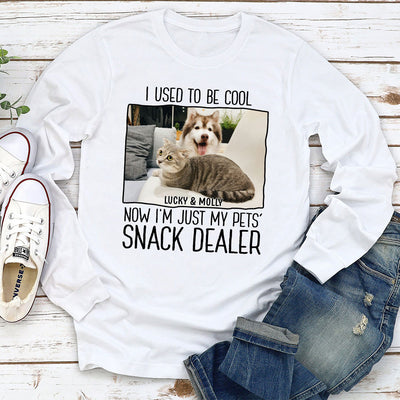 Just A Pet Snack Dealer Photo - Personalized Custom Long Sleeve T-shirt